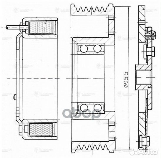 Муфта эл/магн. компрессора кондиционера для а/м