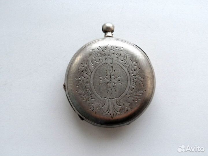 Часы карманные серебро Perret & Fils brenets