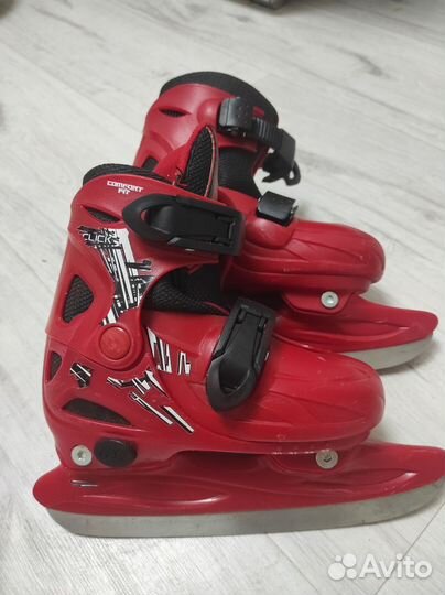 Коньки детские раздвижные 30-33