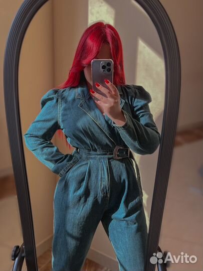 Джинсовый комбинезон