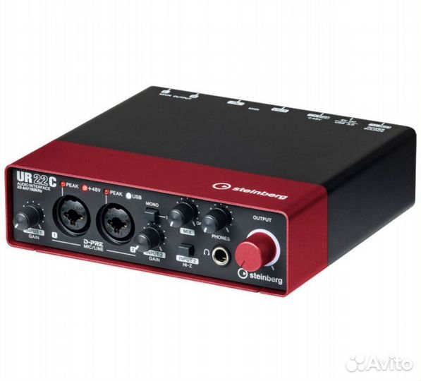 Steinberg UR22C USB 3.0, midi/iPad красный