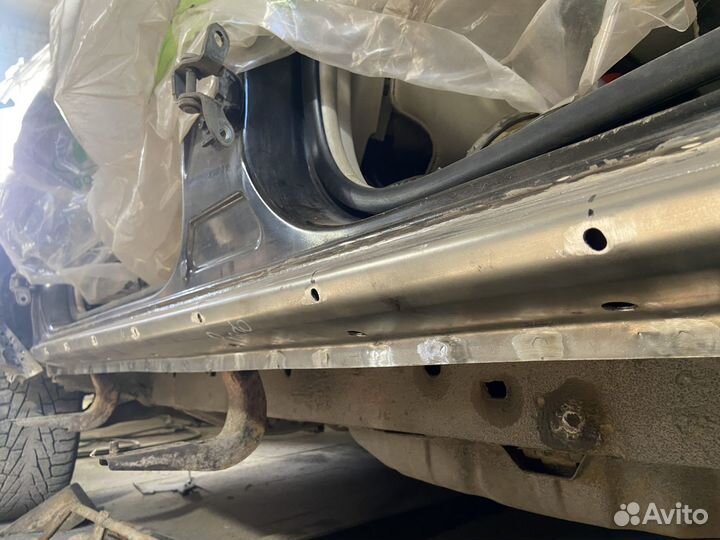 TLC Prado 120 ремонтный порог + усилитель левый