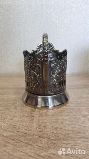 Подстаканник никелированный 