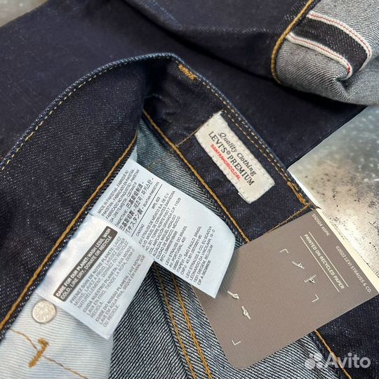 Джинсы Levis 501 селвидж на болтах