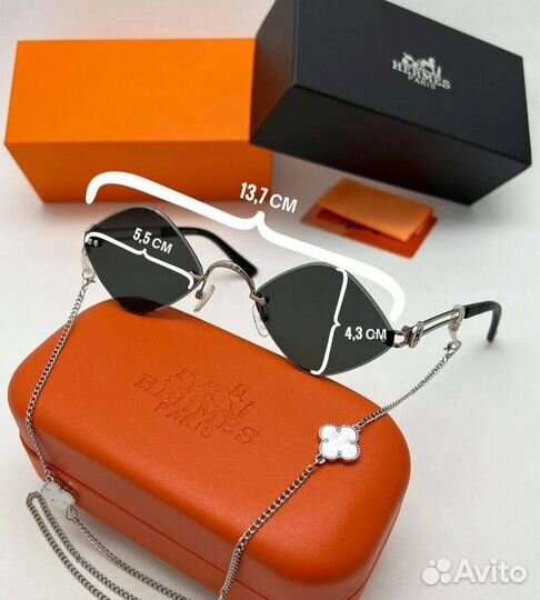 Солнцезащитные очки женские Hermes комплект