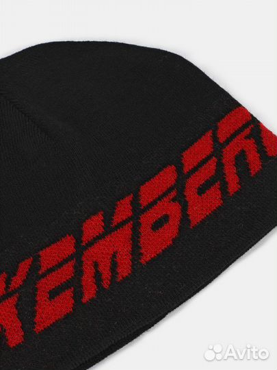 Bikkembergs шапка черная с текстом (Italy)