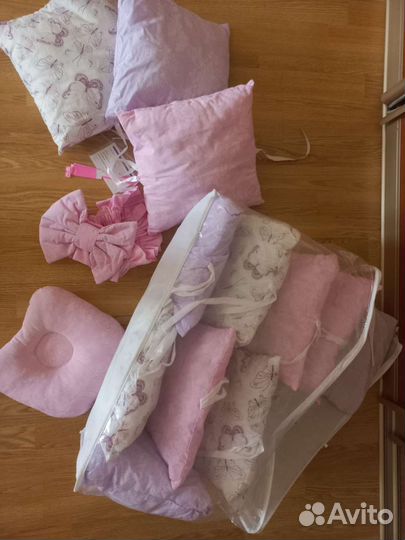 Бортики подушки в детскую кроватку