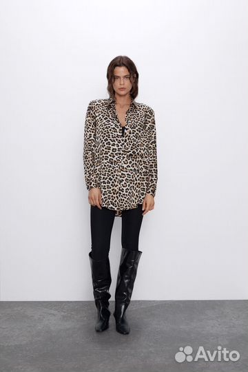 Рубашка леопардовая Zara