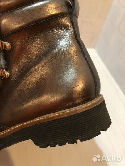Кожанные ботинки Франция 40 Весна Осень