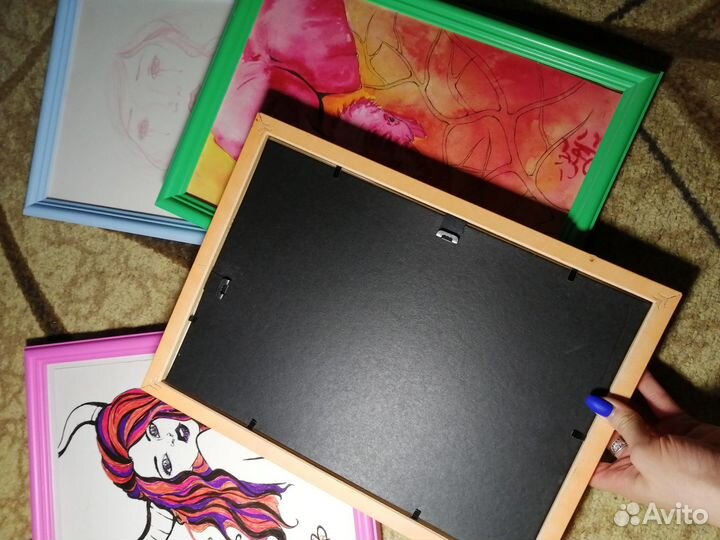 Фоторамки А4 разноцветные