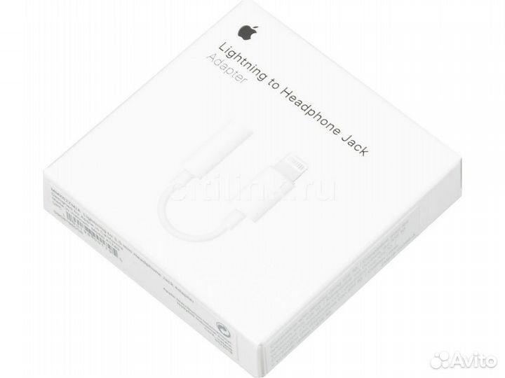 Переходник для Apple Lightning to 3.5mm Белый