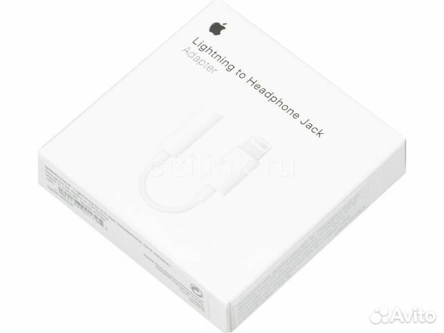 Переходник для Apple Lightning to 3.5mm Белый