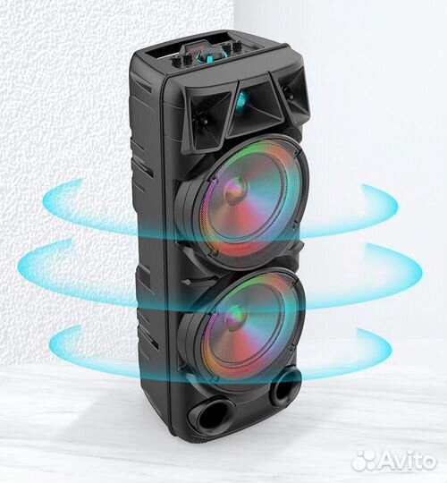 Караоке Bluetooth колонка с микрофоном ZQS8210