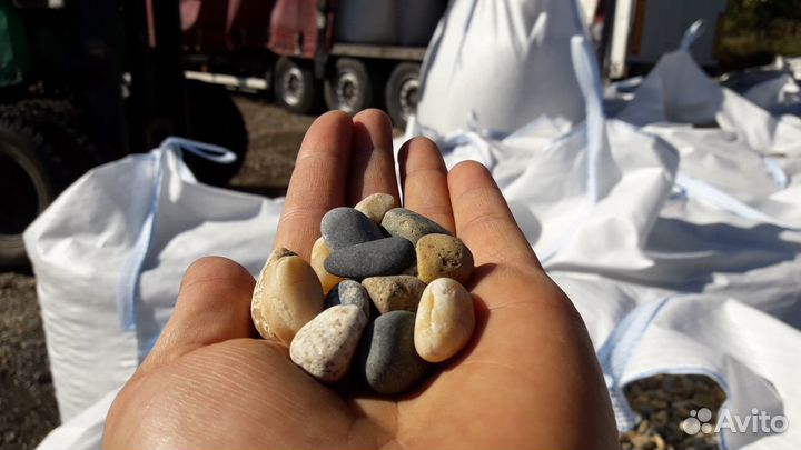 Галька речная Домбай 10-20 мм опт