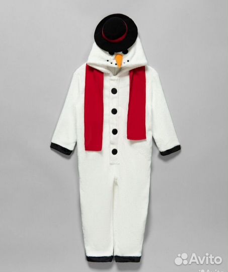 Кигуруми снеговик 110 карнавальный костюм