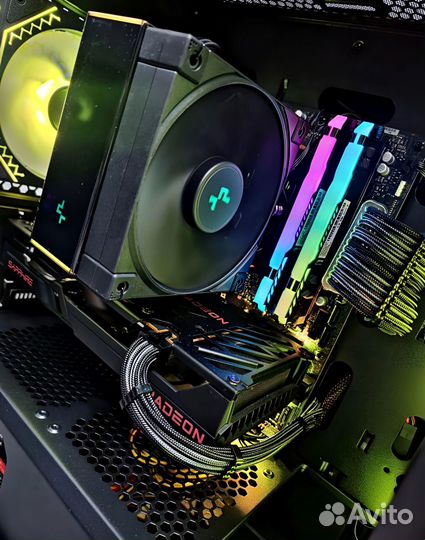Игровой компьютер Ryzen 5 7500f + 6600xt