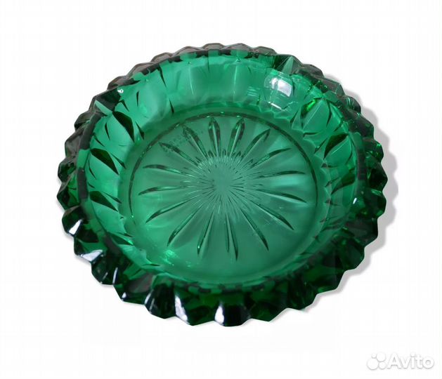 Изумрудная пепельница, винтаж