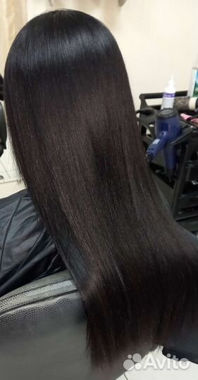 Кератиновое выпрямление волос