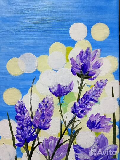 Картина на холсте цветы