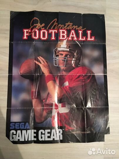 Постер joe montana football