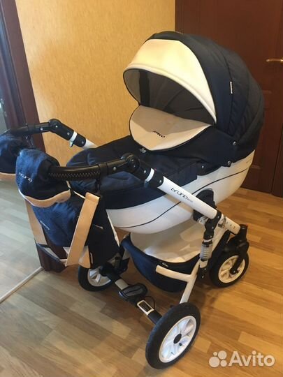 Коляска детская rico bruno ecco 2 в 1 цвет 11navy