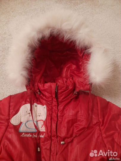 Зимний детский полукомбинезон и куртка 92-98