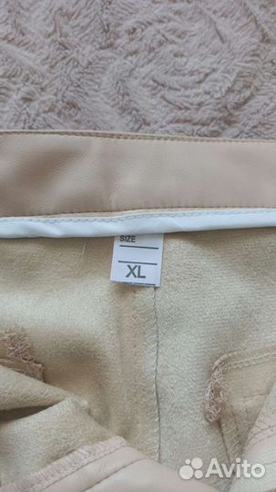 Кожаные брюки женские