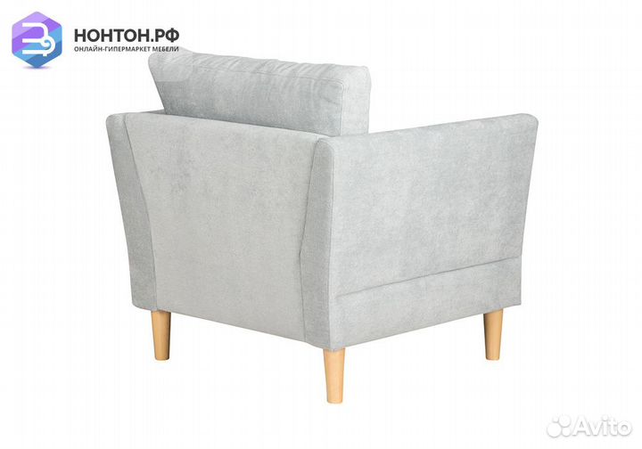 Кресло Олби светло-серое