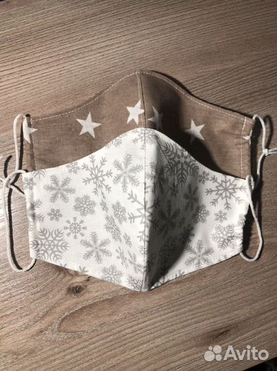 Маска многоразовая тканевая