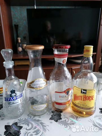 Стеклянная бутылка 1 л