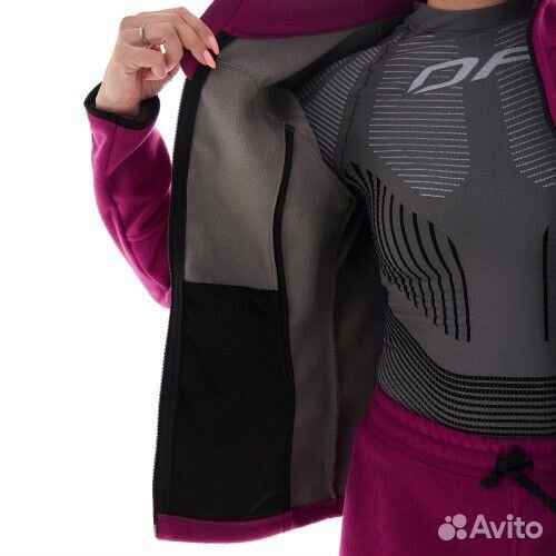 Женская флисовая кофта Level Purple Black (XS)