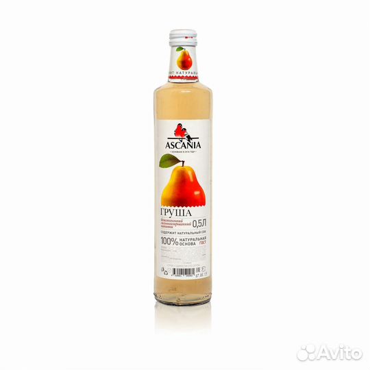Напиток газированный Лимонад Аскания Груша 0,5л