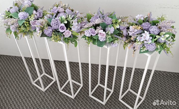 Стойки для цветов. Украшение на свадьбу