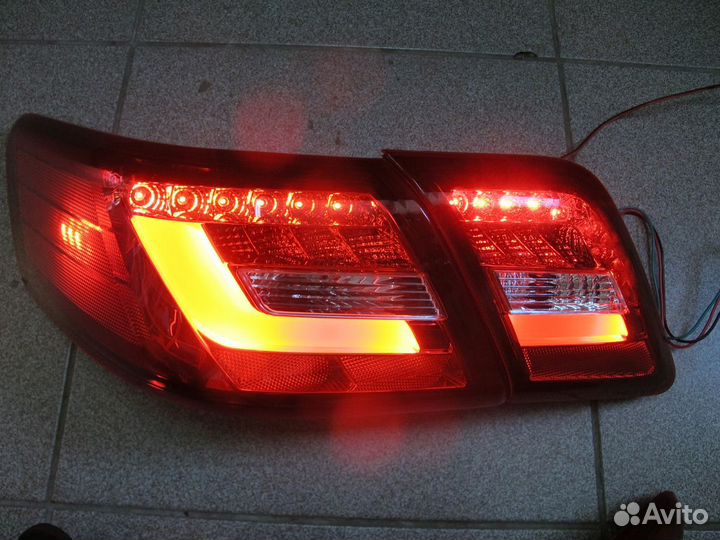 Camry 40/45 Стоп сигналы стиль Lexus белые M8BZ6