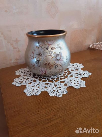 Кувшин, вазон, шкатулка из поликерамики