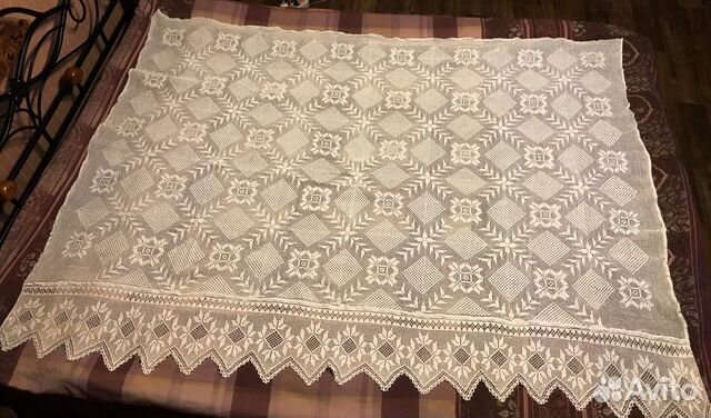 Старинная скатерть ручной работы