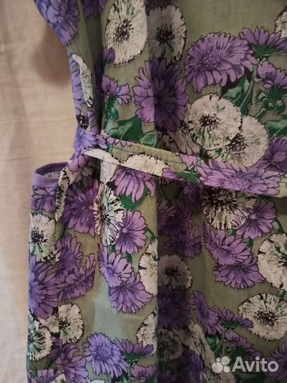 Халат женский советского времени сатиновый 54-60 р