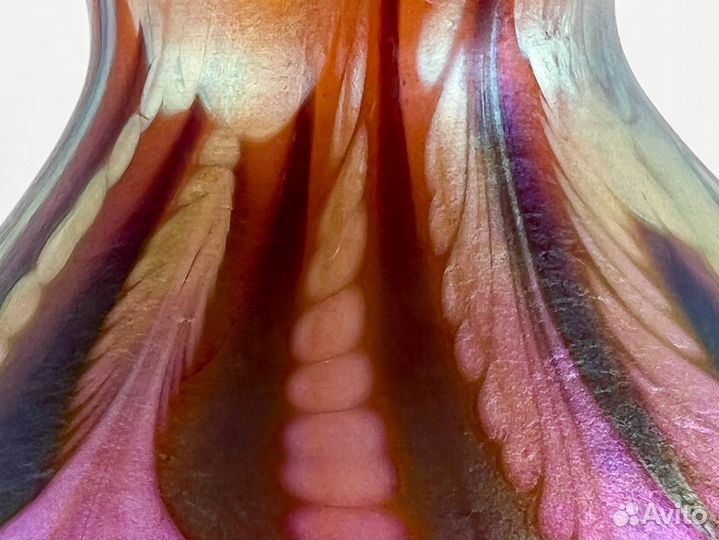 Винтажная ваза, США, художественное стекло, 1972гг