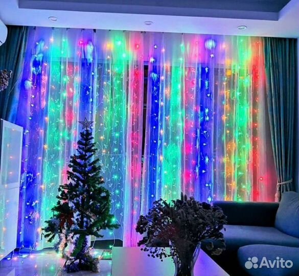 Гирлянда штора 2х2