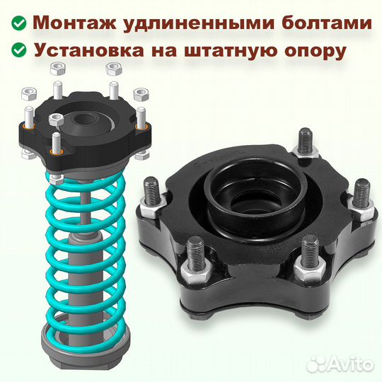 Проставки передних стоек Haval H6 1G 2G PU 30 мм