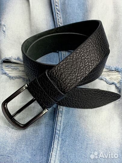 Кожаный ремень для джинс
