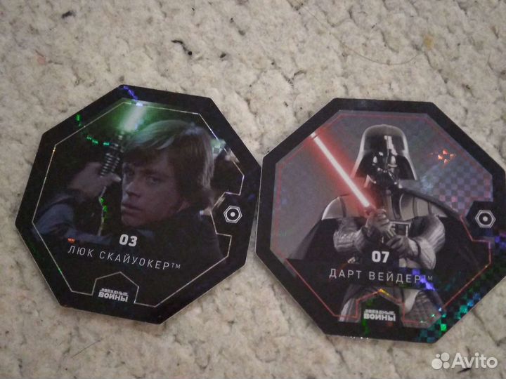 Фишки(карточки) звёздные войны,emoji,динозавры