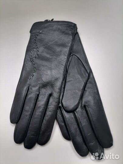 Перчатки из натуральной кожи новые