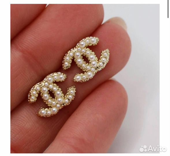 Серьги chanel
