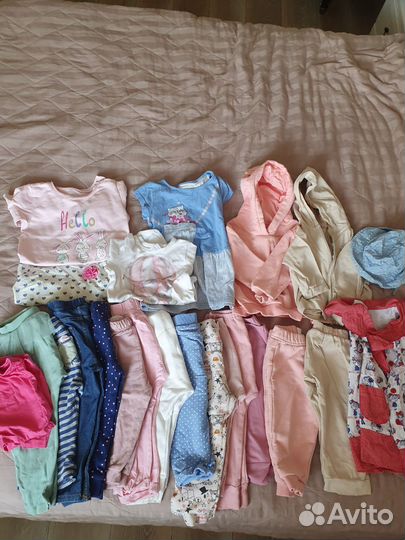 Вещи на девочку пакетом 80-86