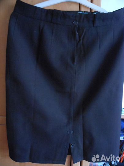 Юбка-карандаш плотная шерсть винтаж 48/50