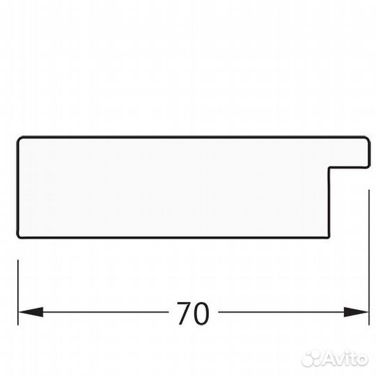 Зеркало Evoform Definite 156х76 BY 3338 в багетно