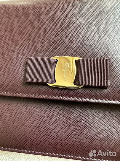 Сумка Salvatore Ferragamo бордовая