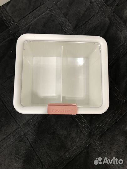 Органайзер для ватных палочек и дисков с крышкой