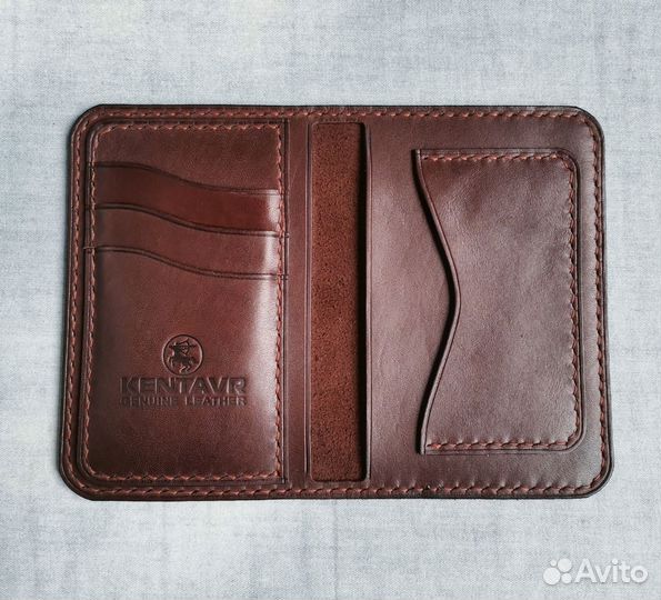 Обложка для автодокументов из натуральной кожи